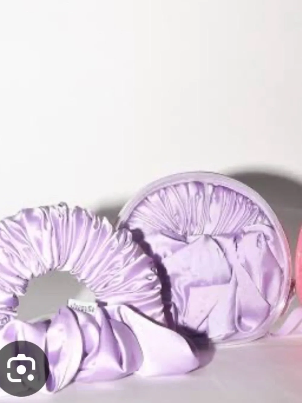 The Sleepy Tie Hair Scrunchie Size Small in Dream Special Edition Lilac Lavender - Picture 4 of 6